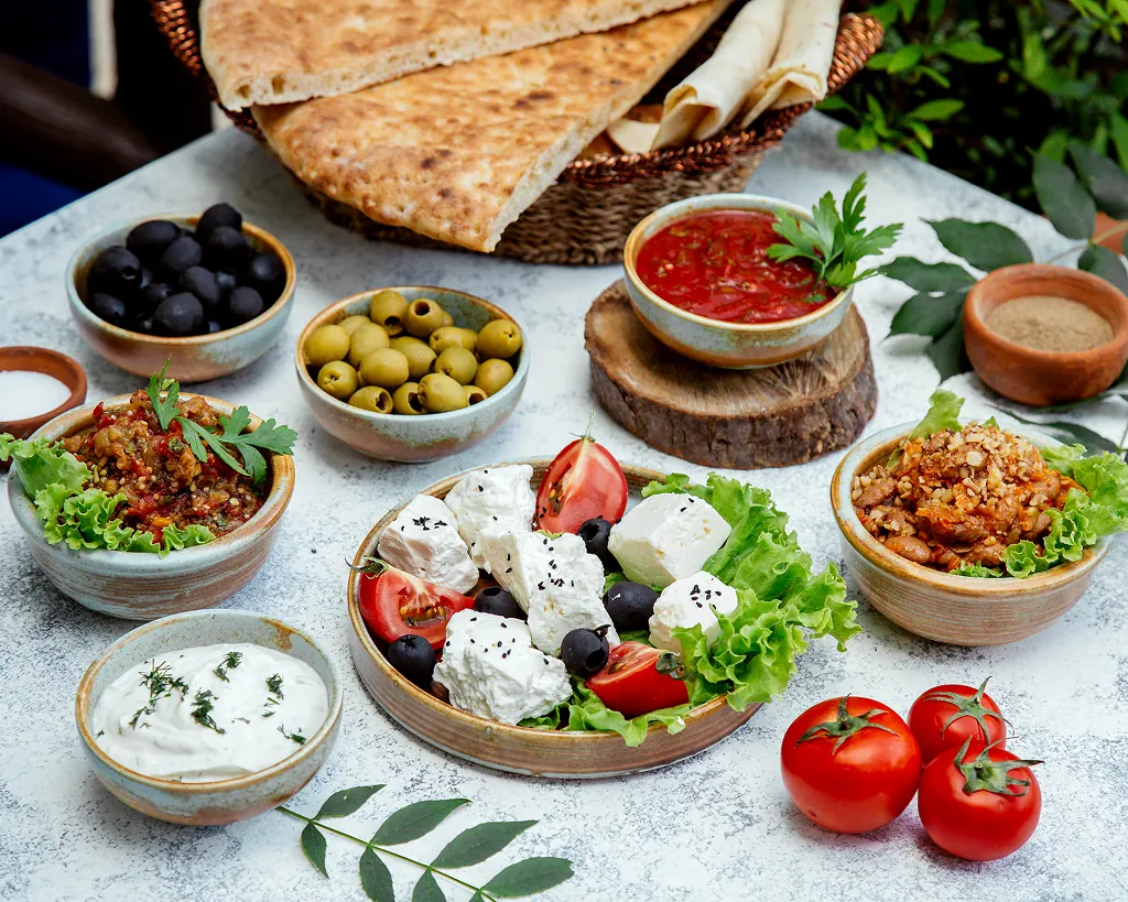 Traditional Greek food and local cuisine